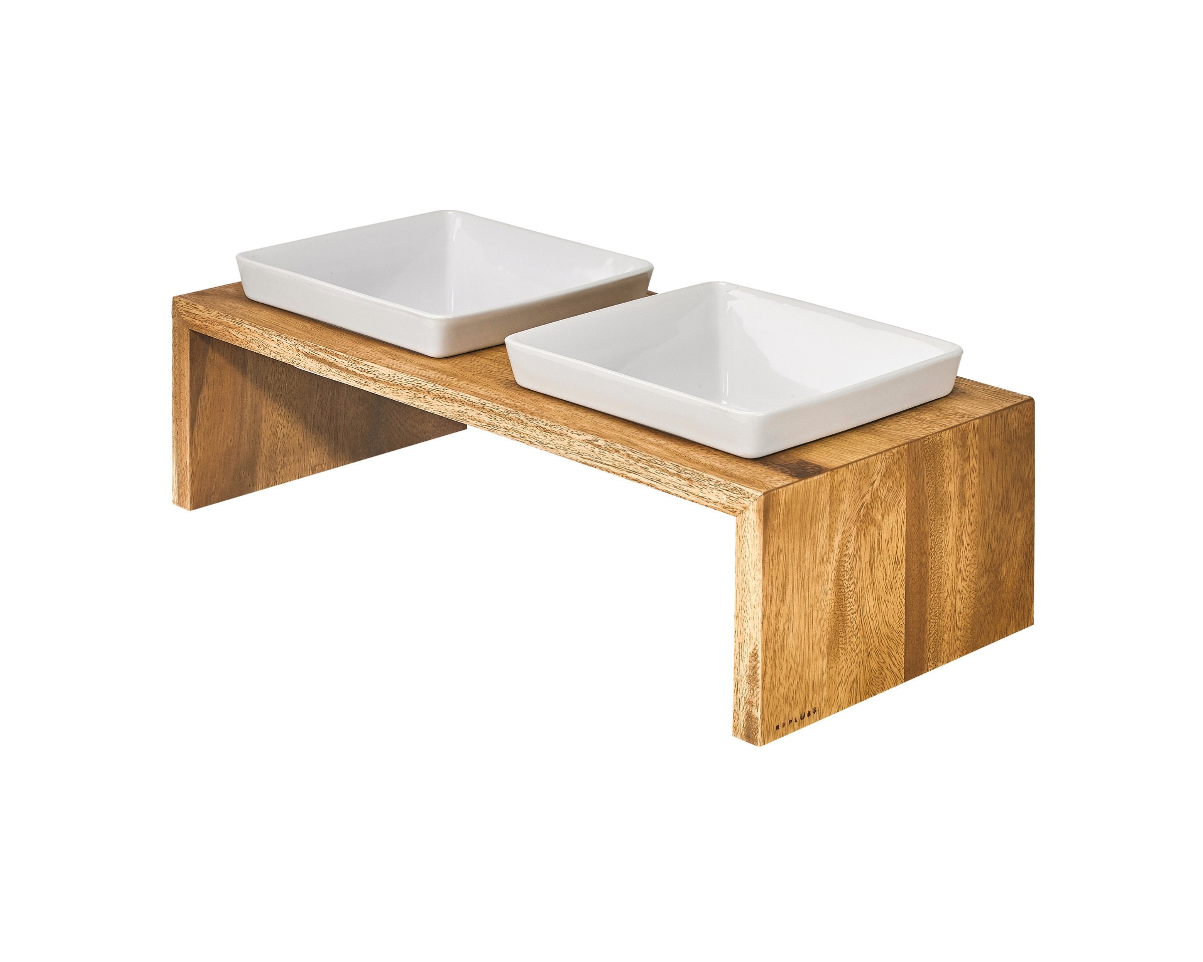 Double Artisan Wood Feeder