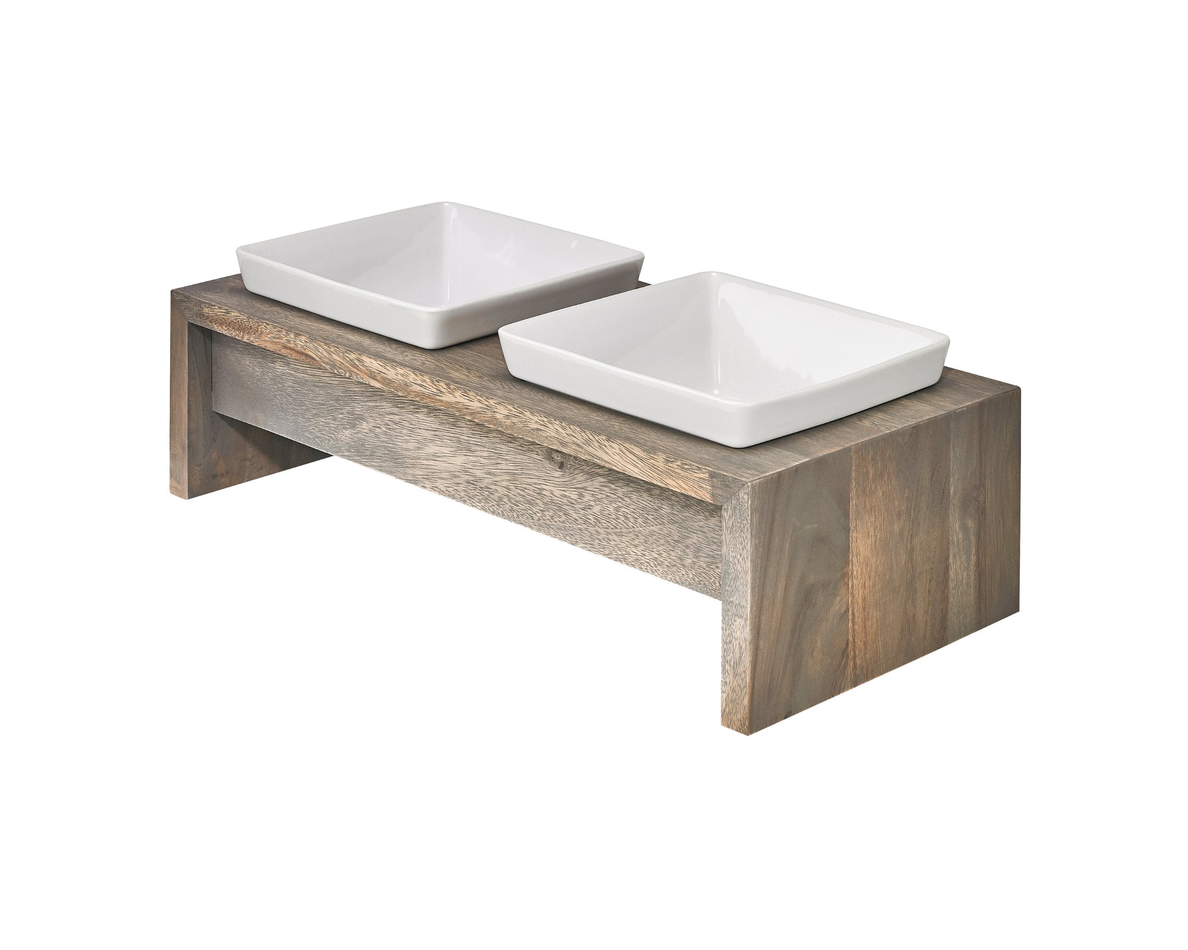 Double Artisan Wood Feeder