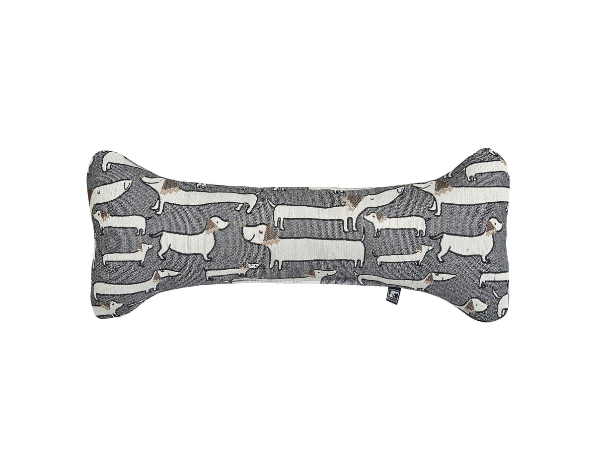 Bumper Bone Pillow in Dashing Dogs