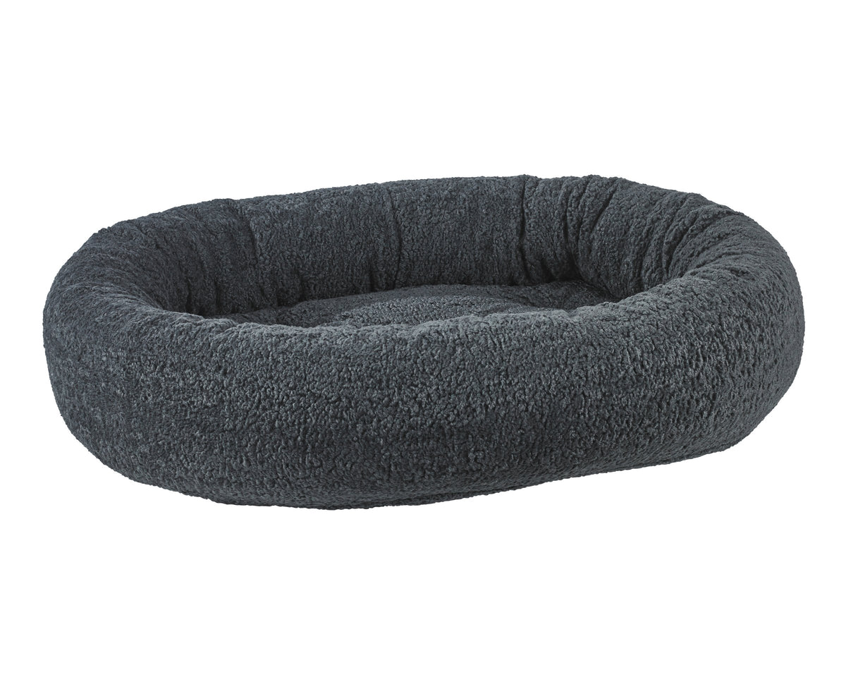 Donut Bed - Soft Textures in Grey Sheepskin