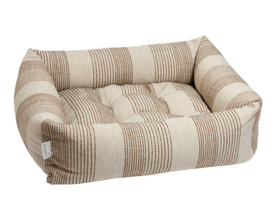 The Franklin cushioned dog bed in Seashell.
