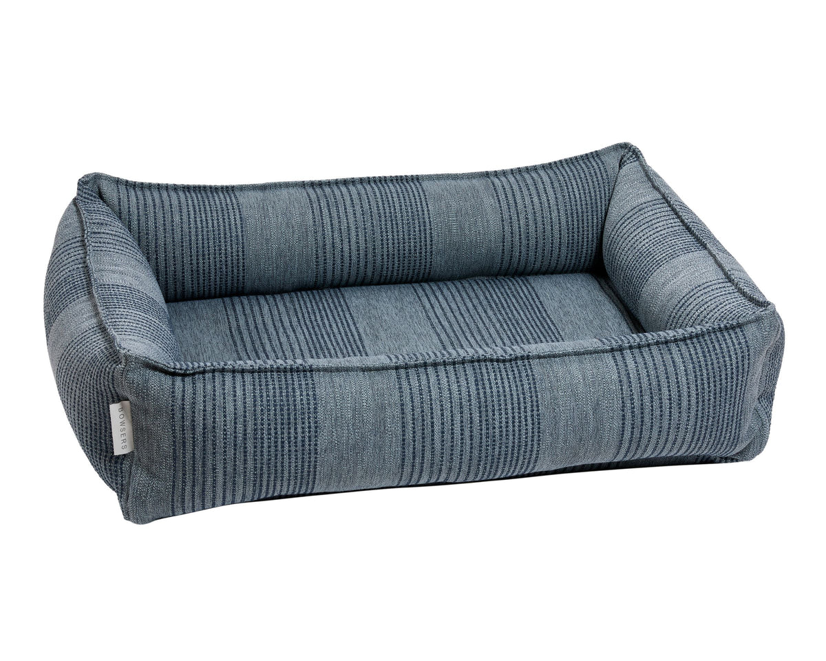 Urban Lounger orthopedic dog bed in Coastal Blue.