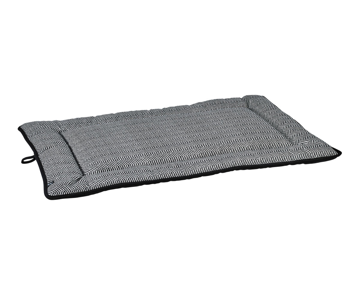 Cosmopolitan Mat - Signature Textures in Herringbone and Ebony