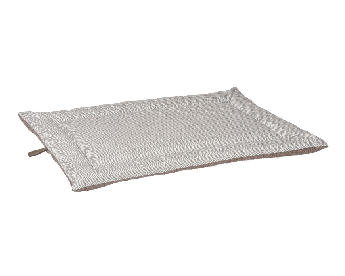 Cosmopolitan Mat - Signature Textures in Taupe Herringbone and Mocha