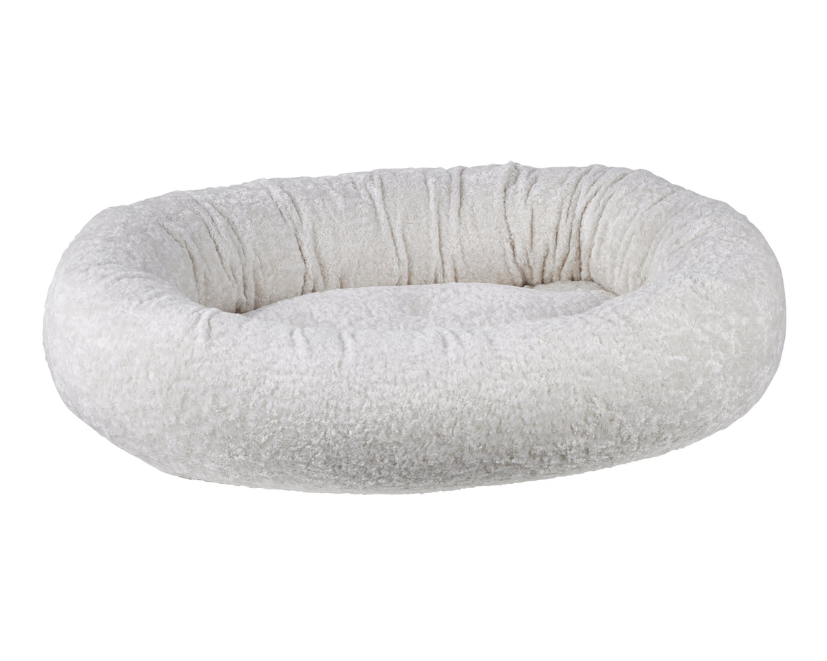 Donut Bed - Soft Textures in Ivory Sheepskin