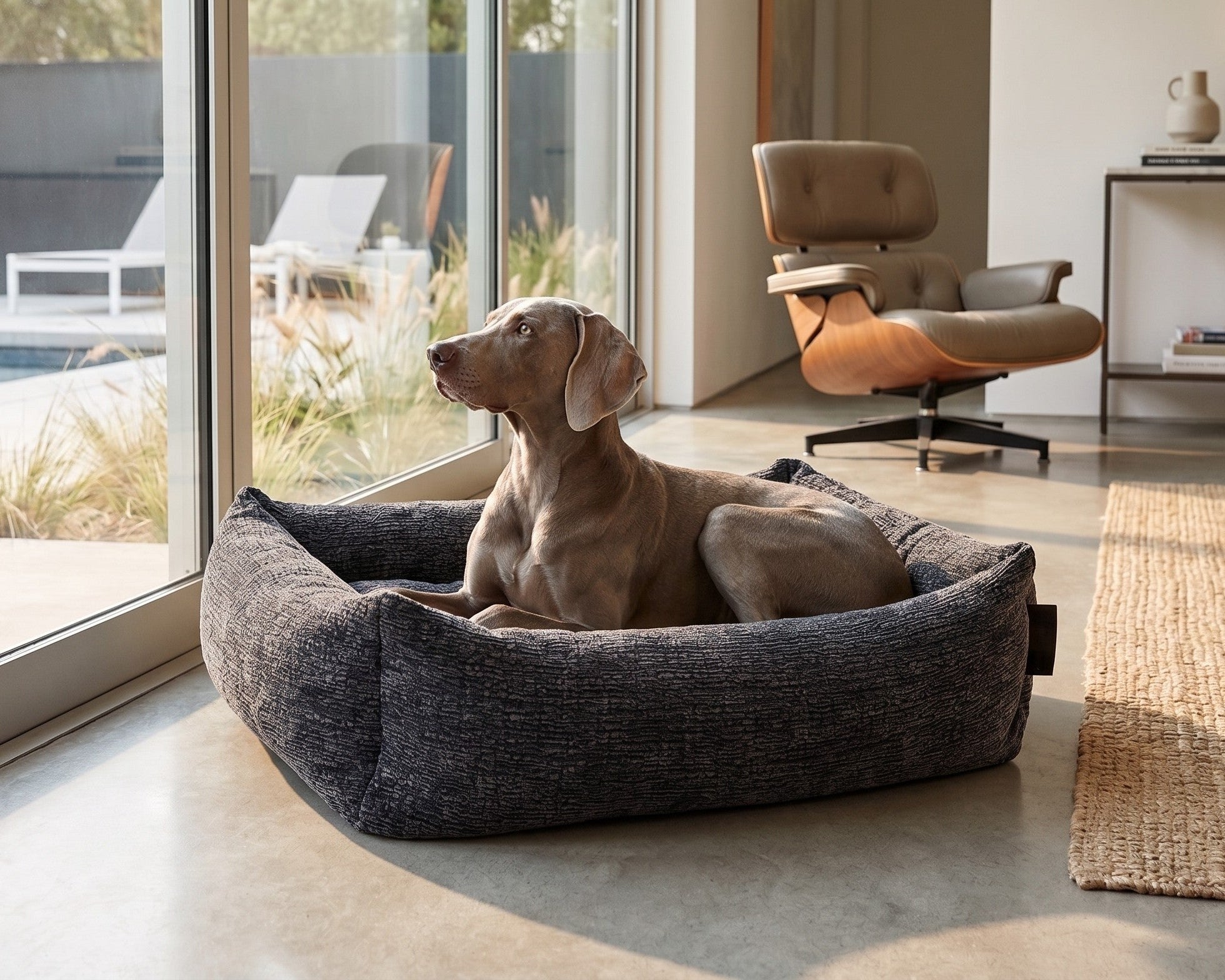 The Franklin Textured Dog Bed | Bowsers