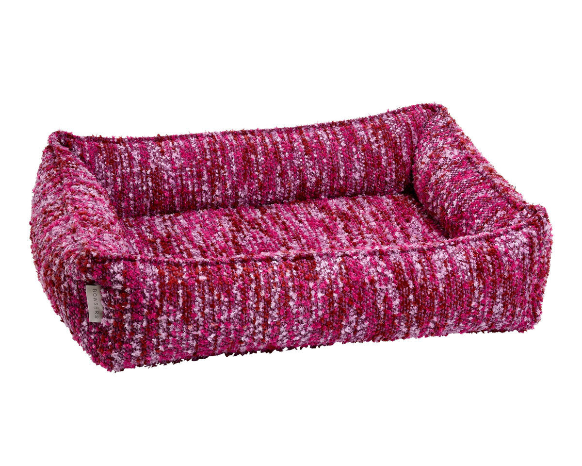 Urban Lounger orthopedic dog bed in Fuchsia Fiesta.