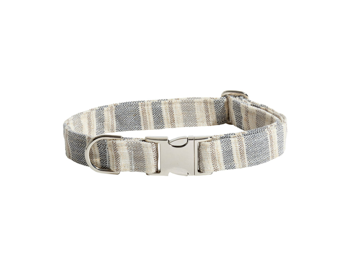Designer Buckle Collar in Harper Stripe