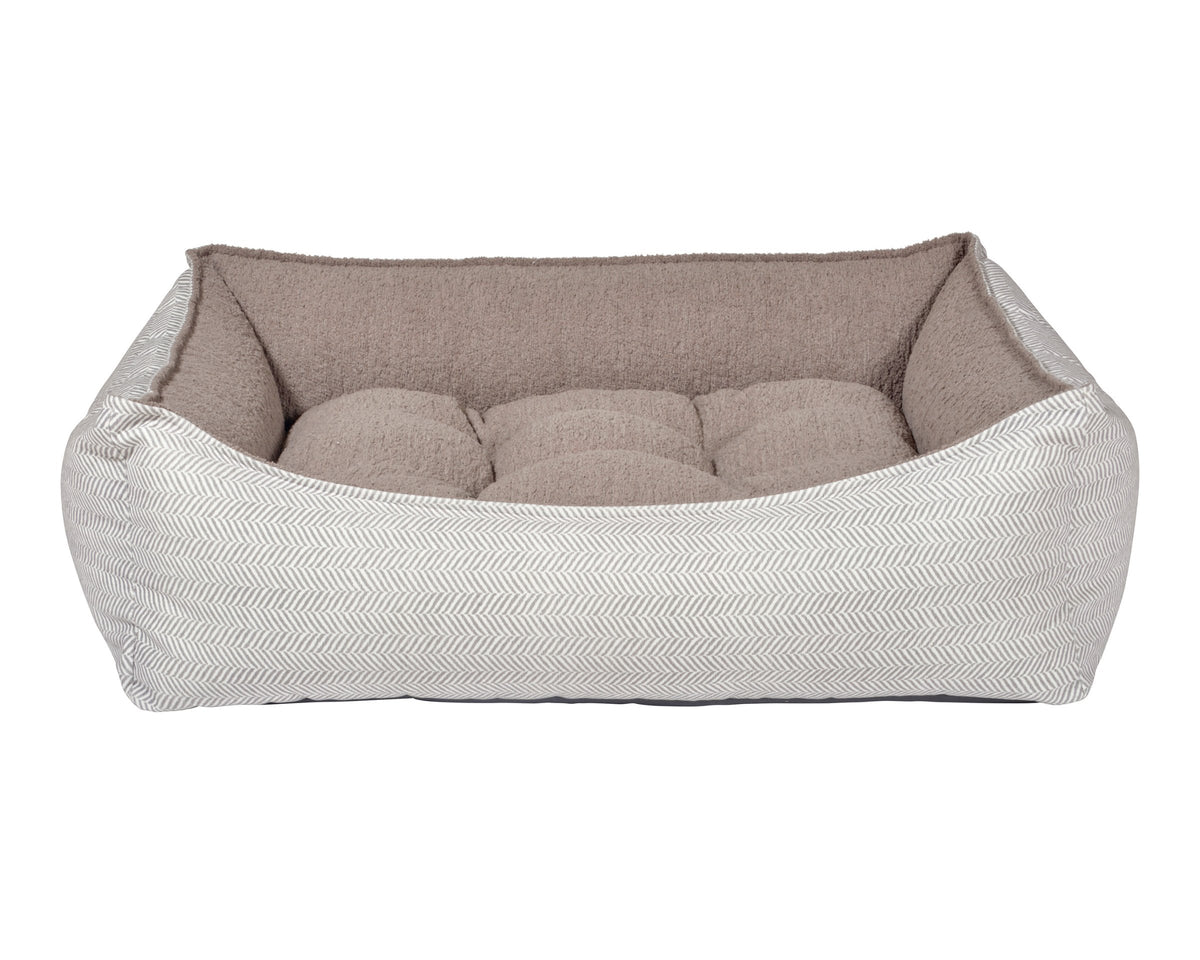 Scoop in Taupe Herringbone