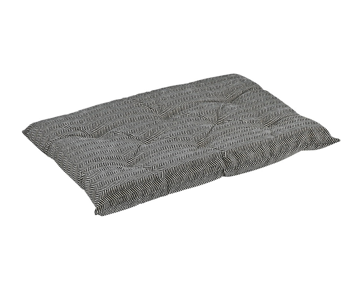 Tufted Cushion in Herringbone