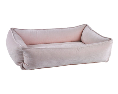 Urban Lounger orthopedic dog bed in Blush.