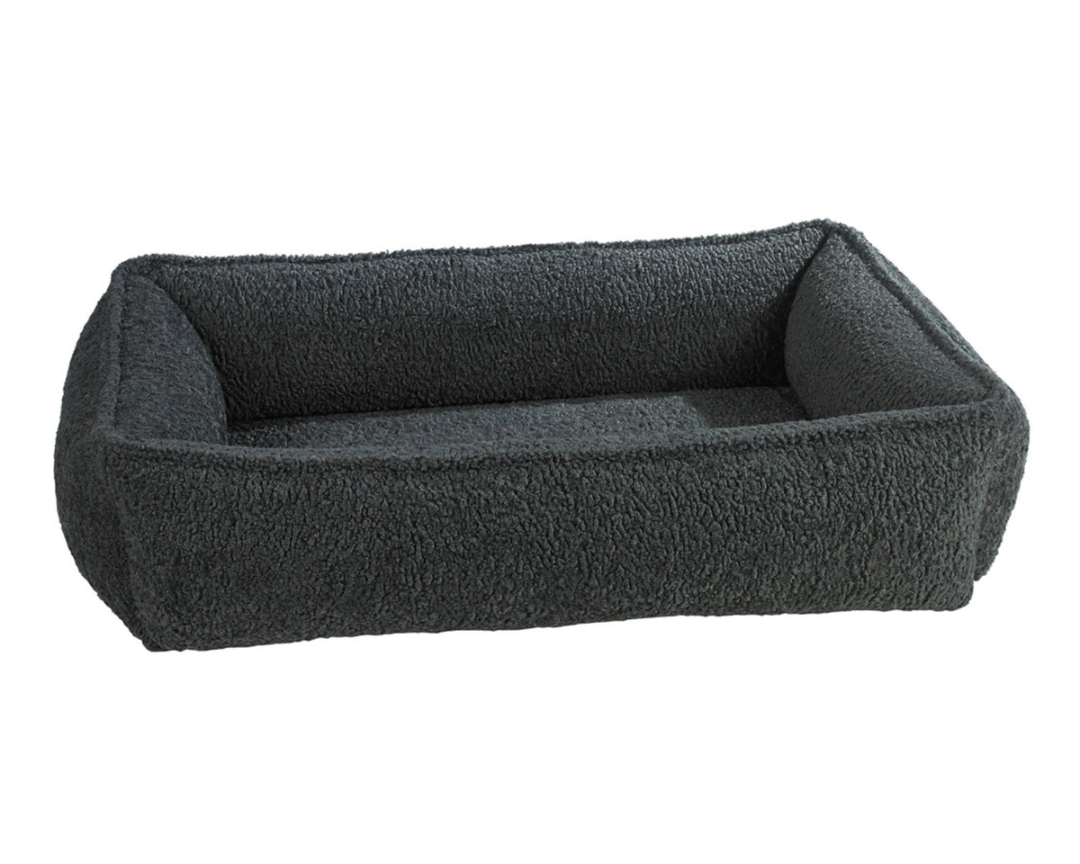 Urban Lounger orthopedic dog bed in Grey Sheepskin.