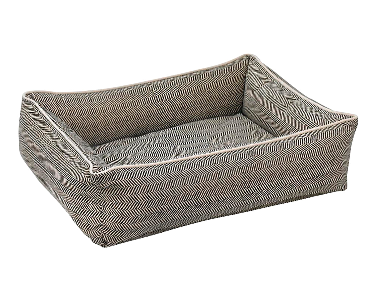 Urban Lounger orthopedic dog bed in Herringbone.