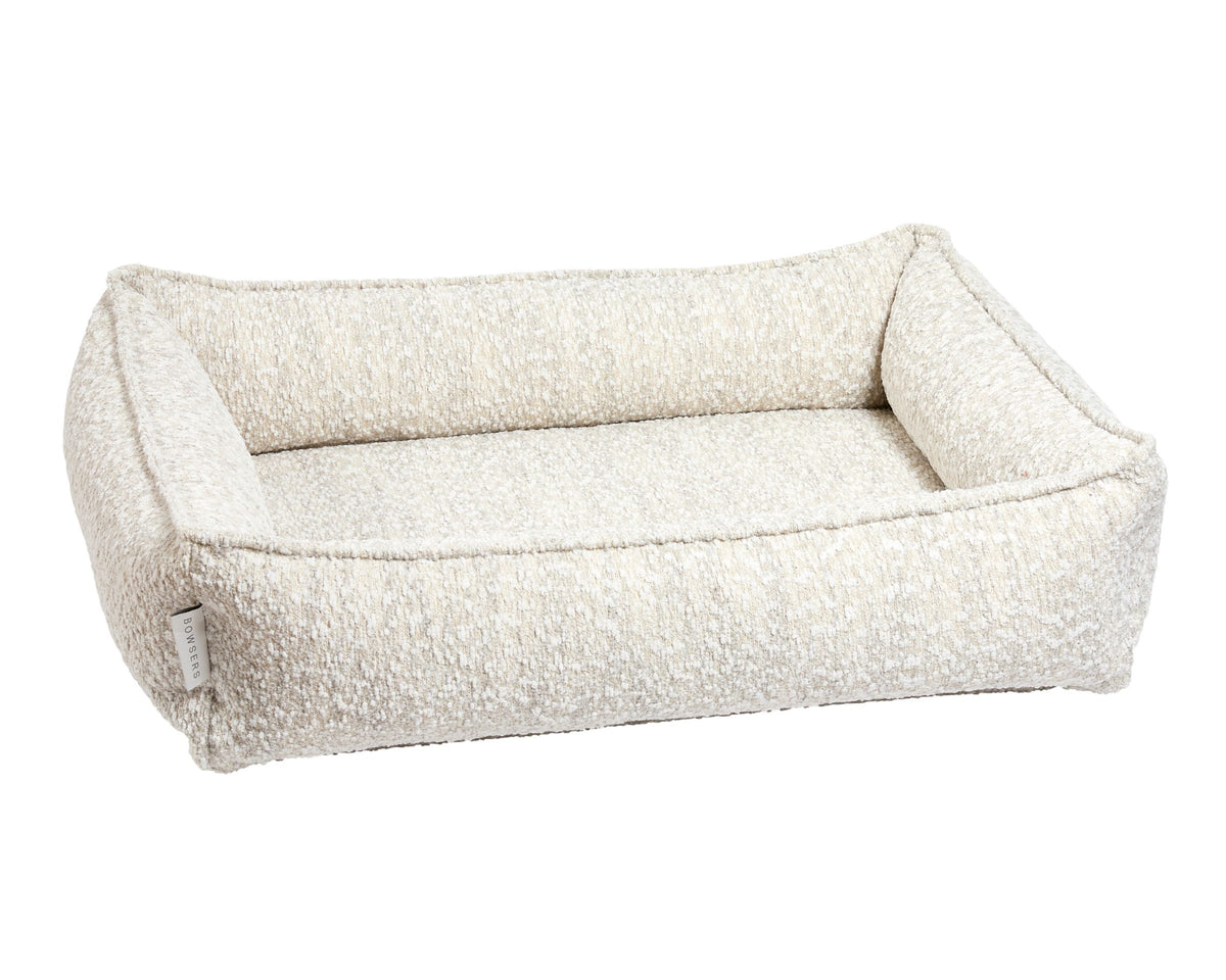 Urban Lounger orthopedic dog bed in White Pearl.