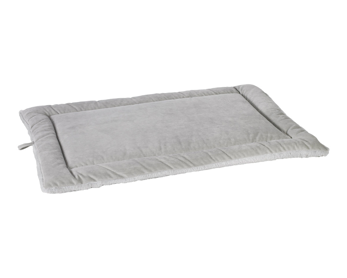 Cosmopolitan Mat - Faux Fur, reverse side in Granite