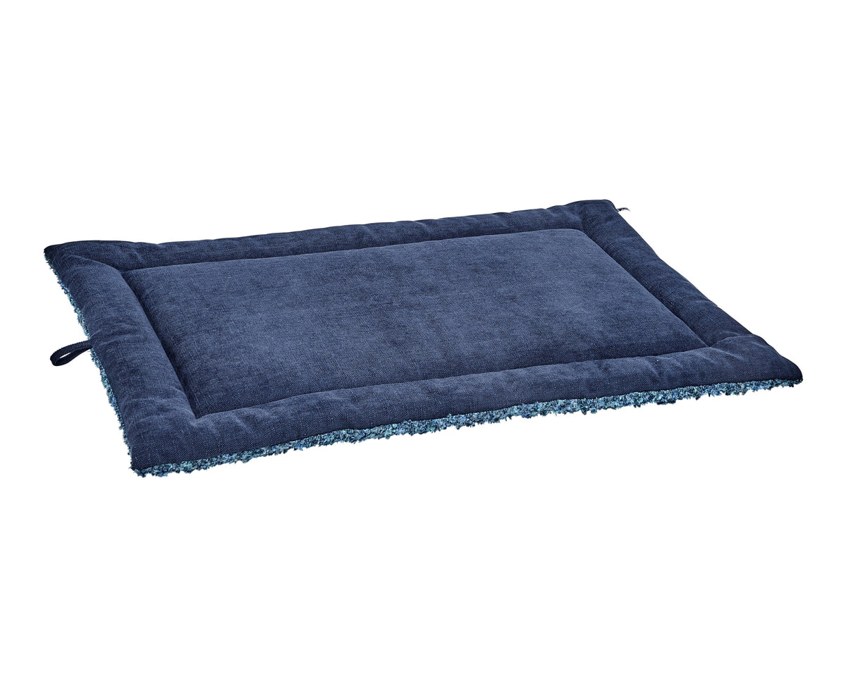 Cosmopolitan Mat - Signature Textures, reverse side in True Navy