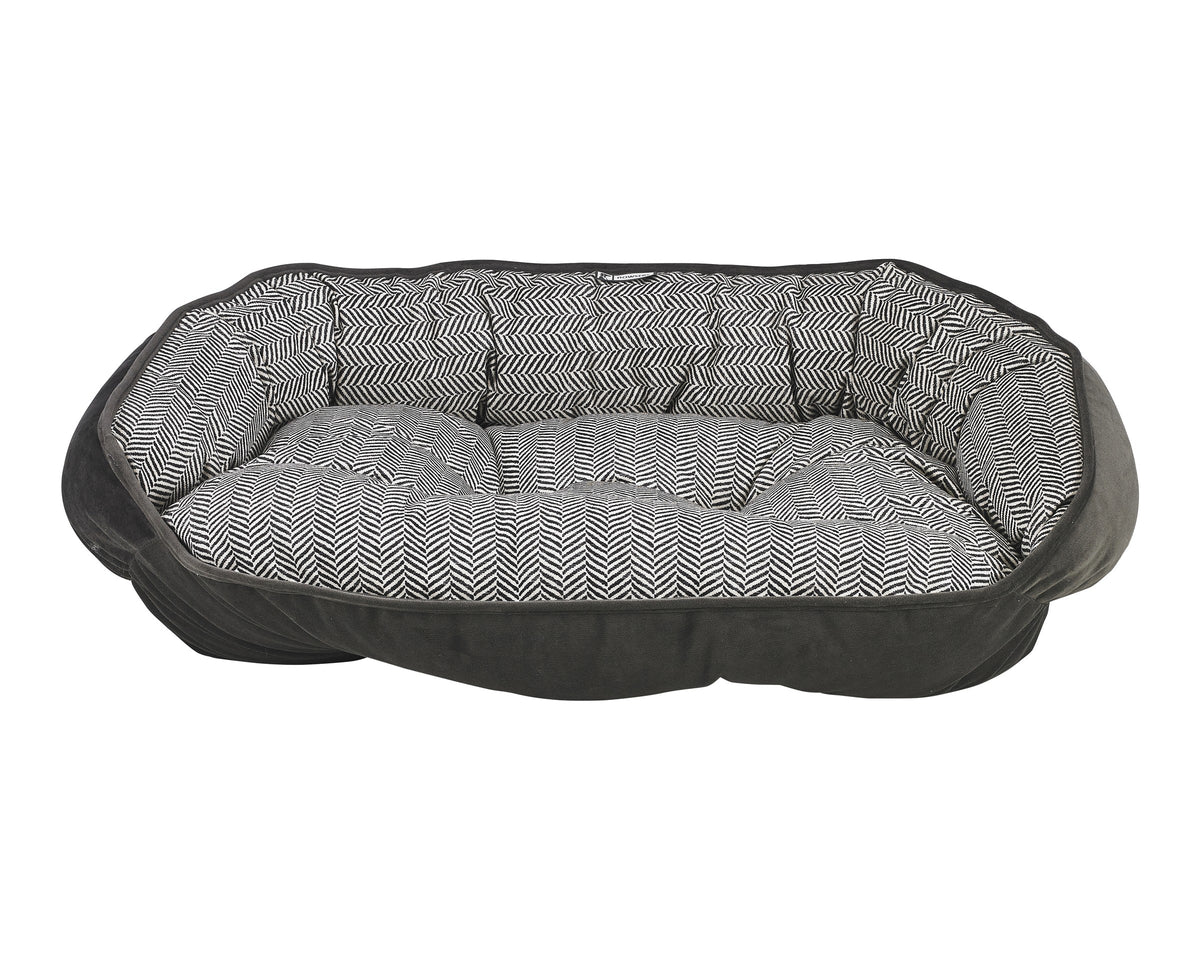 Crescent Reversible Bed turned inside out, Ash outside