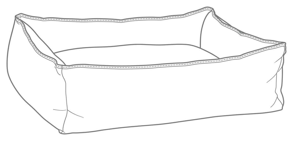 Line drawing of the bed, numbered to match the list beside it.