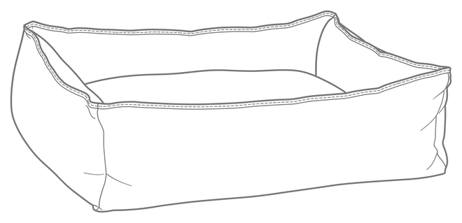 B Lounge, line drawing