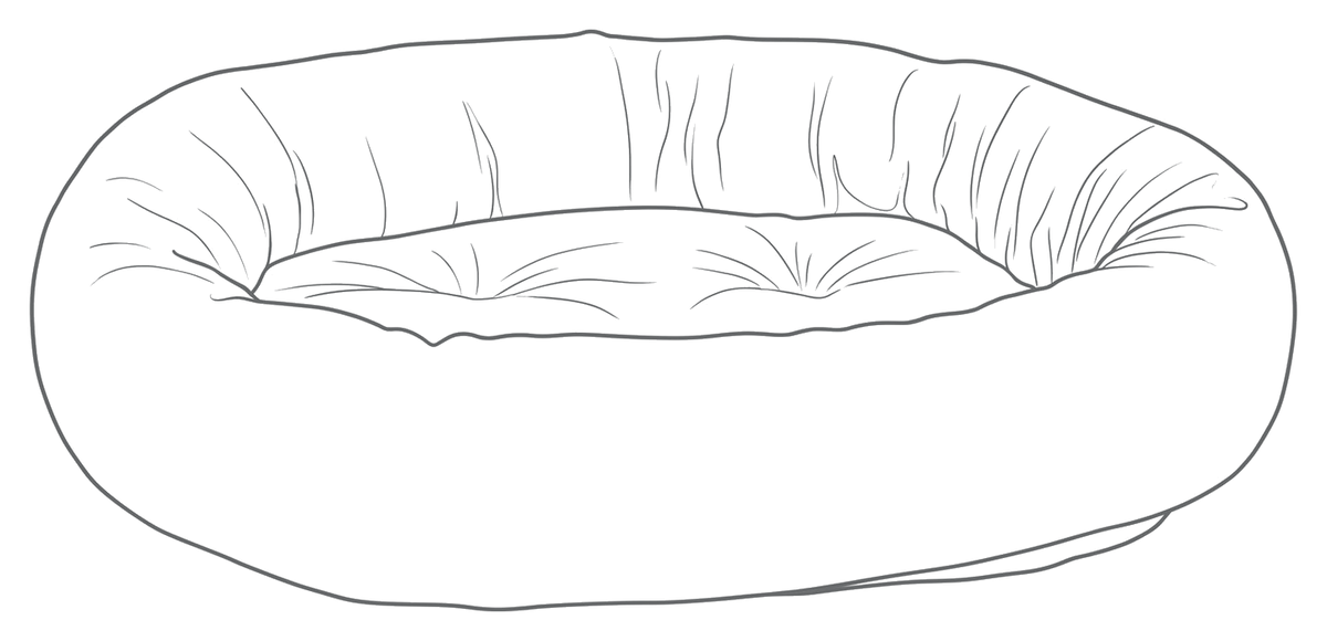 Line drawing of the bed, numbered to match the list beside it.