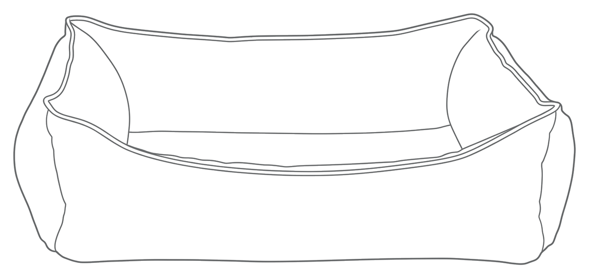 Line drawing of the bed, numbered to match the list beside it.