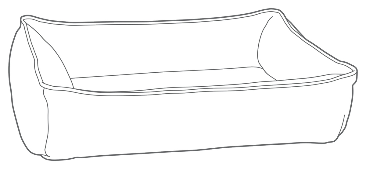 Line drawing of the bed, numbered to match the list beside it.