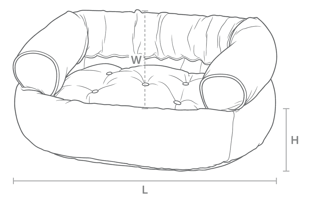 Size drawing for Double Donut