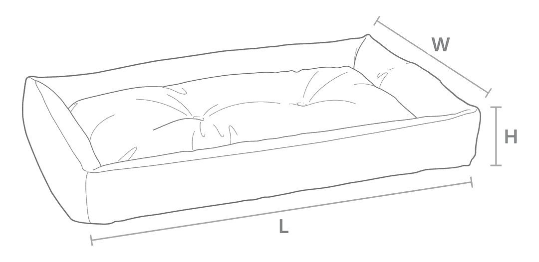Size drawing for Tango Multi Bed