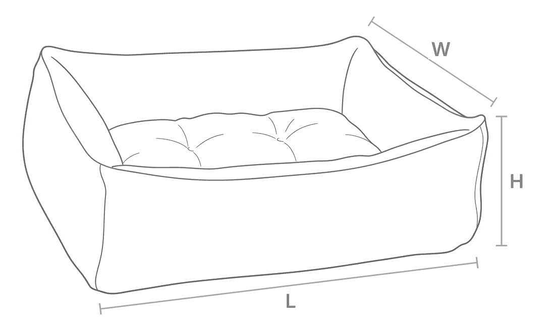Size drawing for The Franklin - Faux Fur
