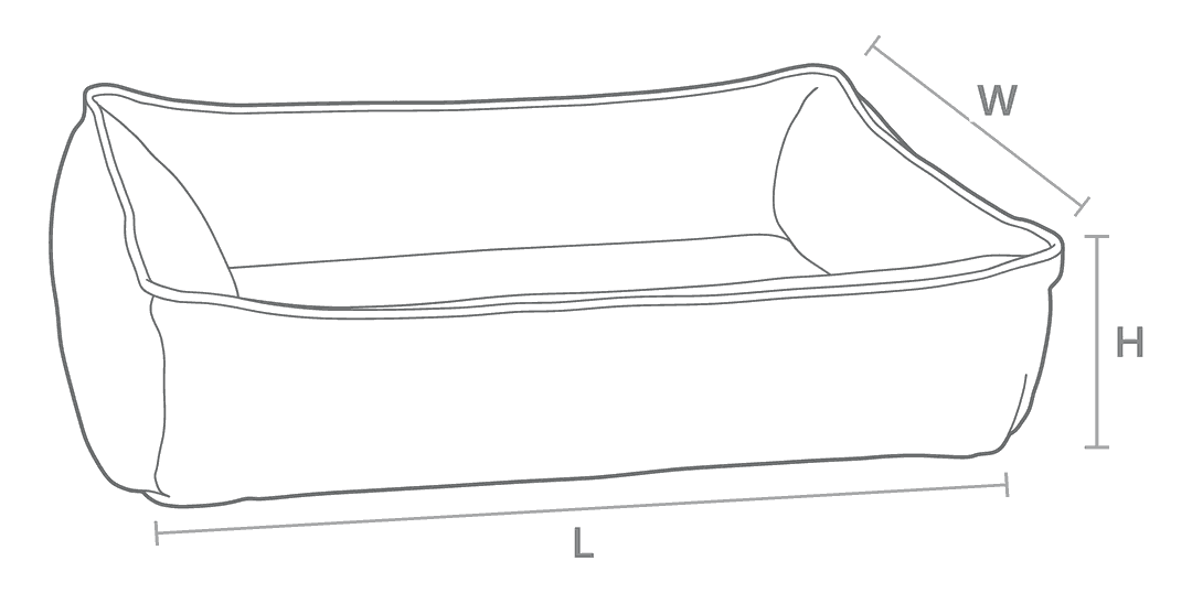 Size drawing for Urban Lounger